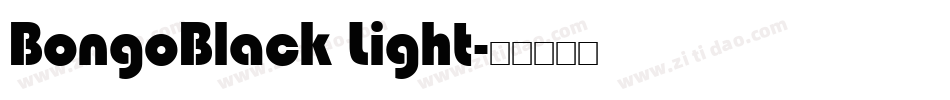 BongoBlack Light字体转换